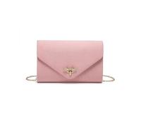 JFY Bee Lock Clasp Suede Clutch Bag
