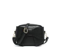 Jfy Big Bow Tie On The Front Cross Body Bag In Black Black