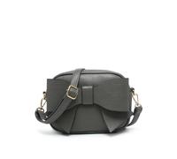 Jfy Big Bow Tie On The Front Cross Body Bag In Dark Grey Dark Grey One Size