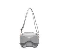 Jfy Big Bow Tie On The Front Cross Body Bag In Light Grey Light Grey