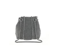 JFY Bucket Shape All Around Diamante Clutch Bag (Black)