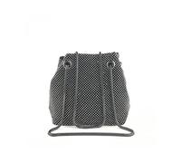 Jfy Bucket Shape All Around Diamante Clutch Bag In Black Black