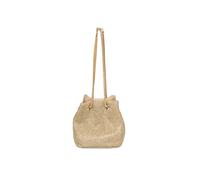 Jfy Bucket Shape All Around Diamante Clutch Bag In Gold Gold