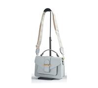 JFY Buckle Canvas Strap Top Handle Cross Body Bag (Grey)