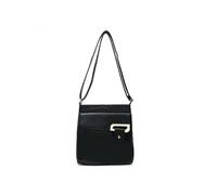 Jfy Buckle Messenger Bag/ Cross Body Bag In Black Black One Size