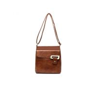 Jfy Buckle Messenger Bag/ Cross Body Bag In Brown Brown One Size