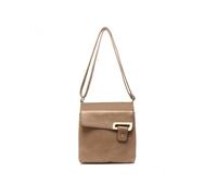 Jfy Buckle Messenger Bag/ Cross Body Bag In Khaki Khaki One Size