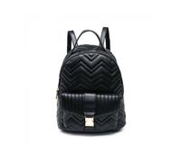 Jfy Buckled Front Pocket Backpack In Black Black