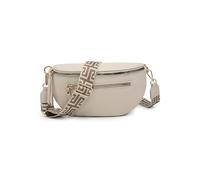 JFY Canvas Strap Bum Bag with Tassels (Beige)