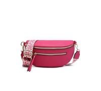 JFY Canvas Strap Bum Bag with Tassels (Fuchsia)