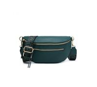 Jfy Canvas Strap Sling Chest Bag With Tassels In Teal Teal One Size
