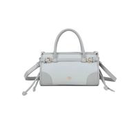 Jfy Cario Co. Baguette Dual Top Handles Shoulder Bag In Light Grey Light Grey