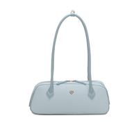 Jfy Cario Co. Baguette Zip Top Dual Top Handles Shoulder Bag In Aqua Aqua