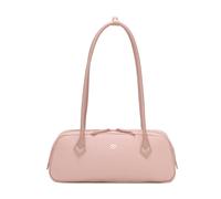 Jfy Cario Co. Baguette Zip Top Dual Top Handles Shoulder Bag In Light Pink Light Pink
