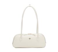 Jfy Cario Co. Baguette Zip Top Dual Top Handles Shoulder Bag In White White