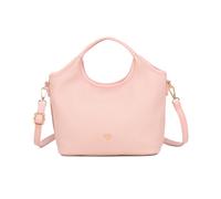 Jfy Cario Co. Bucket Shape Textured Zip Top Grab Bag In Light Pink Light Pink
