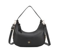 Jfy Cario Co. Crescent-Shaped Top Zip Closure Shoulder Bag In Black Black One Size