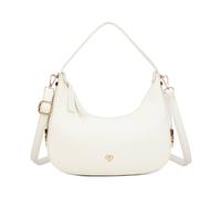 Jfy Cario Co. Crescent-Shaped Top Zip Closure Shoulder Bag In White White