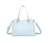 Jfy Cario Co. Dual Top Handles 3 Compartments Shoulder Bag In Aqua Aqua