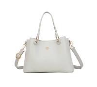 Jfy Cario Co. Dual Top Handles 3 Compartments Shoulder Bag In Light Grey Light Grey