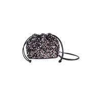 JFY Cario Co. Sequin Draw String Closure Cross Body Bag (Pink)