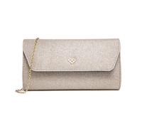 Jfy Cario Co Shimmering Glitter Envelope Clutch Bag In Gold Gold