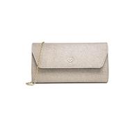 JFY Cario Co. Snap Button Clasp Glitter Clutch Bag (Gold)