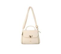 JFY Cario Co. Trapezoid Shape Top Handle Grab/Cross Body Bag (Beige)
