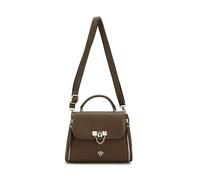 JFY Cario Co. Trapezoid Shape Top Handle Grab/Cross Body Bag (Chocolate)