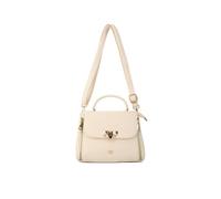 Jfy Cario Co. Trapezoid Shape Top Handle Grab/ Cross Body Bag In Beige Beige