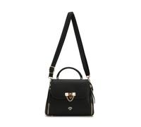 Jfy Cario Co. Trapezoid Shape Top Handle Grab/ Cross Body Bag In Black Black