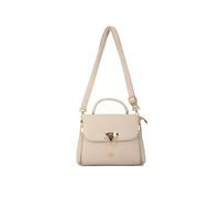 Jfy Cario Co. Trapezoid Shape Top Handle Grab/ Cross Body Bag In Light Khaki Light Khaki