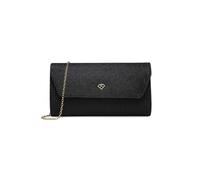 Jfy Carri Co. Snap Button Clasp Glitter Clutch Bag In Black Black One Size