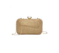 Jfy Crystal Clasp Double Side Diamante Bag In Gold Gold