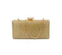 Jfy Crystal Clasp Double-Side Diamante Bag In Gold Gold One Size