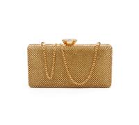 Jfy Crystal Clasp Double-Side Diamante Bag In Rose Gold Rose Gold One Size