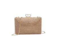 JFY D Shaped Clasp Double-Side Diamante Bag (Rose Gold)