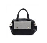 Jfy Diamante Flap Cover Front Pocket Tote Bag In Black Black One Size