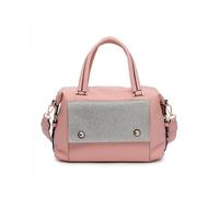 Jfy Diamante Flap Cover Front Pocket Tote Bag In Pink Pink One Size