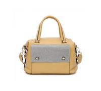 Jfy Diamante Flap Cover Front Pocket Tote Bag In Yellow Yellow