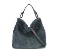 JFY Faux Fur Top Zip Closure Shoulder Bag