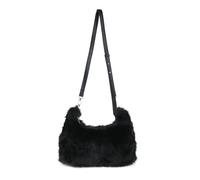 JFY Faux Fur Zip Top Closure Cross Body Bag