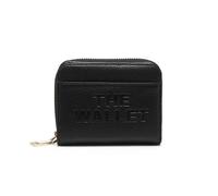 Jfy Faux Leather Snap-Fastening Purse With 4 Card Slots In Black Black