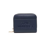 Jfy Faux Leather Snap-Fastening Purse With 4 Card Slots In Dark Blue Dark Blue