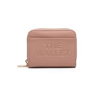 Jfy Faux Leather Snap-Fastening Purse With 4 Card Slots In Pink Pink
