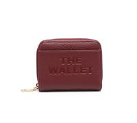 Jfy Faux Leather Snap-Fastening Purse With 4 Card Slots In Red Red