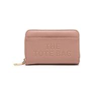 Jfy Faux Leather Snap-Fastening Purse With 8 Card Slots In Pink Pink