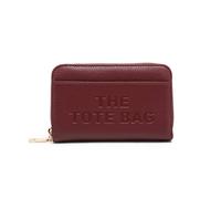 Jfy Faux Leather Snap-Fastening Purse With 8 Card Slots In Red Red One Size