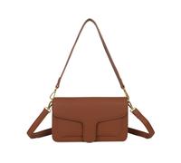 Jfy Flap Front Pouch Shoulder Bag In Brown Brown