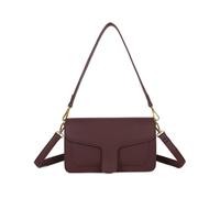 Jfy Flap Front Pouch Shoulder Bag In Wine Wine